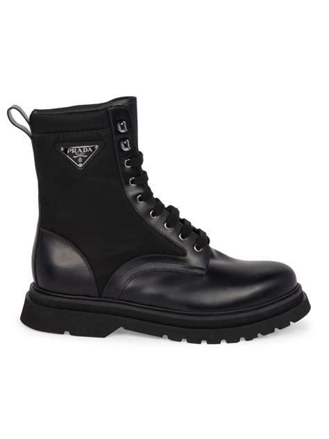 prada leather boots men|prada boots.